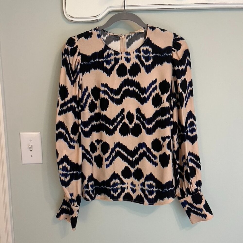 Ulla Johnson Patterned Blouse - Size 8 - image 4